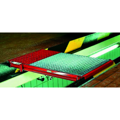 MAHA pituussäädettävä rasvamontun ylityssilta, 975611-malli tasaiselle lattialle